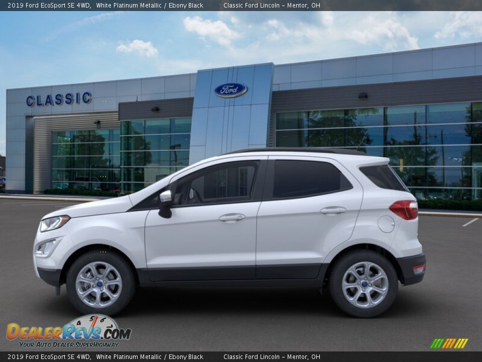 2019 Ford EcoSport SE 4WD White Platinum Metallic / Ebony Black Photo #3