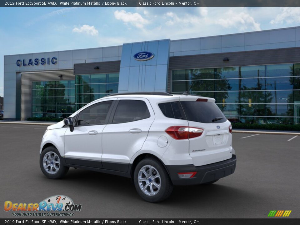2019 Ford EcoSport SE 4WD White Platinum Metallic / Ebony Black Photo #4