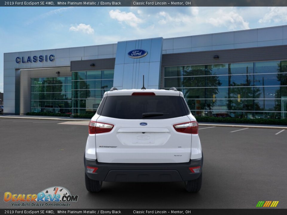 2019 Ford EcoSport SE 4WD White Platinum Metallic / Ebony Black Photo #5