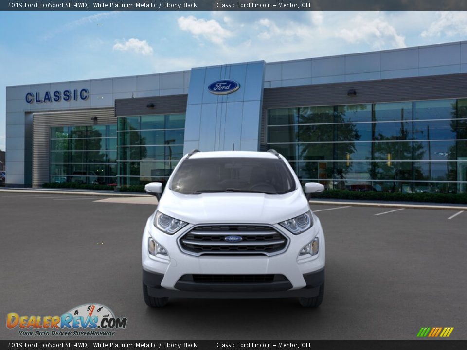 2019 Ford EcoSport SE 4WD White Platinum Metallic / Ebony Black Photo #6