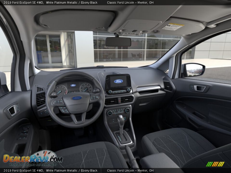 2019 Ford EcoSport SE 4WD White Platinum Metallic / Ebony Black Photo #9