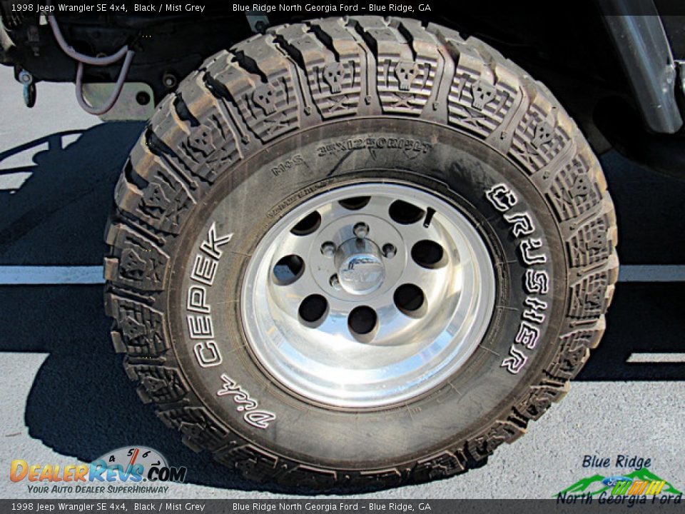 1998 Jeep Wrangler SE 4x4 Black / Mist Grey Photo #9