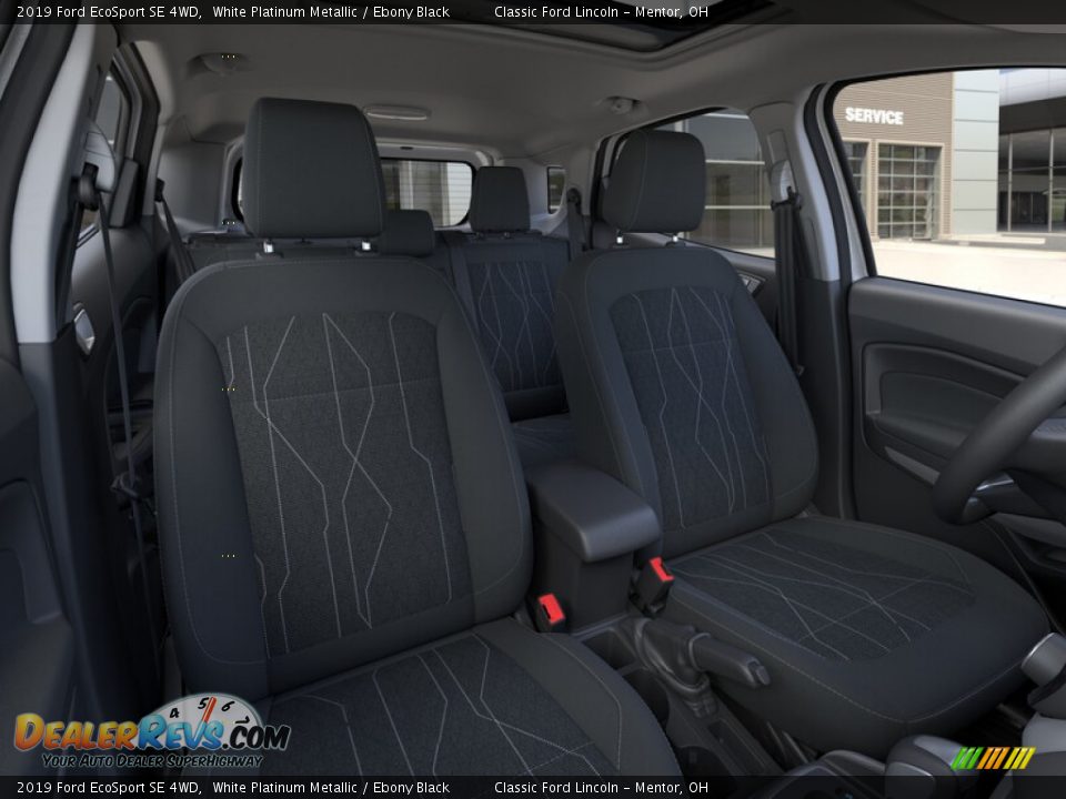 2019 Ford EcoSport SE 4WD White Platinum Metallic / Ebony Black Photo #10