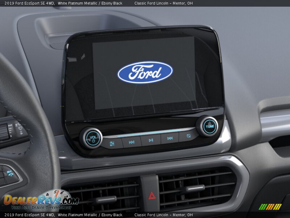 2019 Ford EcoSport SE 4WD White Platinum Metallic / Ebony Black Photo #14