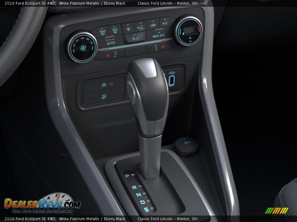 2019 Ford EcoSport SE 4WD White Platinum Metallic / Ebony Black Photo #15