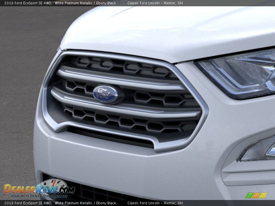 2019 Ford EcoSport SE 4WD White Platinum Metallic / Ebony Black Photo #17