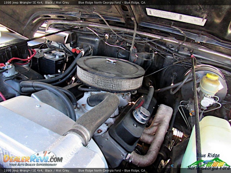 1998 Jeep Wrangler SE 4x4 Black / Mist Grey Photo #20