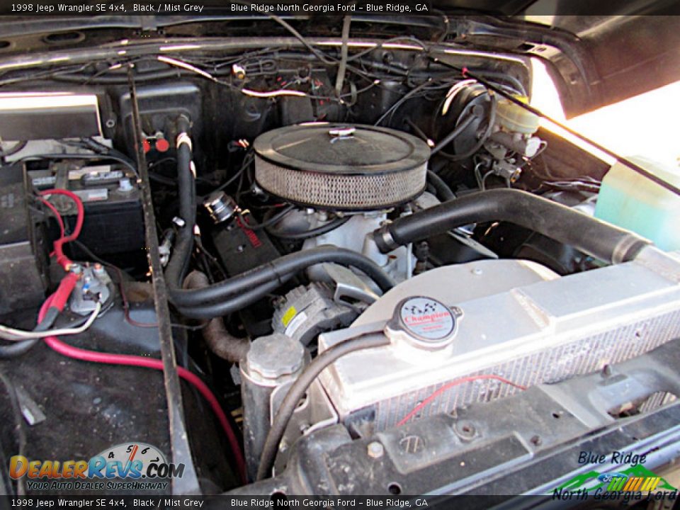 1998 Jeep Wrangler SE 4x4 Black / Mist Grey Photo #21