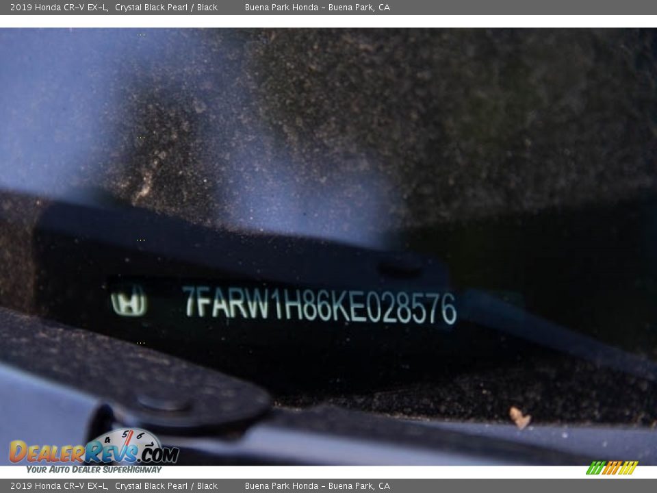 2019 Honda CR-V EX-L Crystal Black Pearl / Black Photo #28