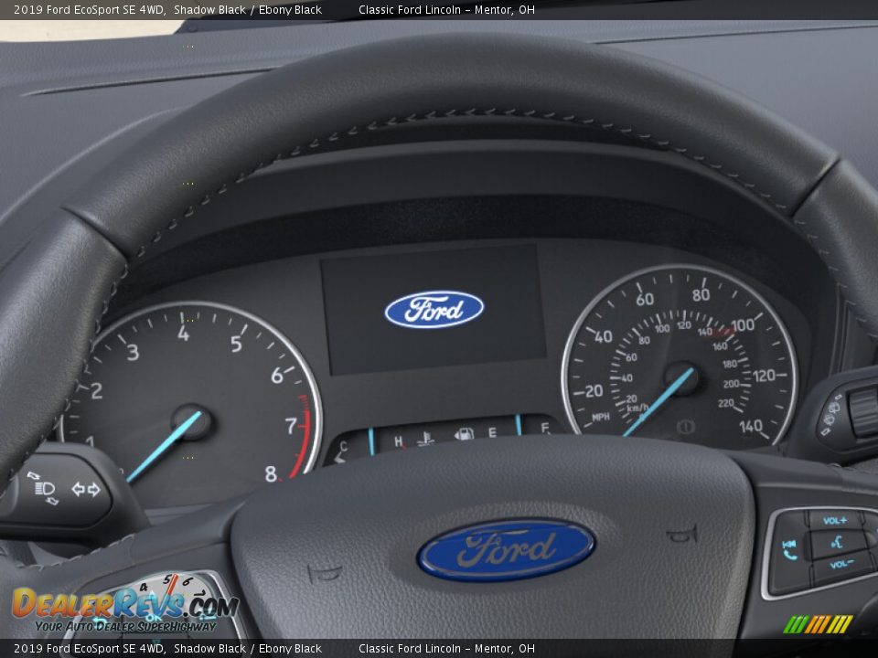 2019 Ford EcoSport SE 4WD Shadow Black / Ebony Black Photo #13
