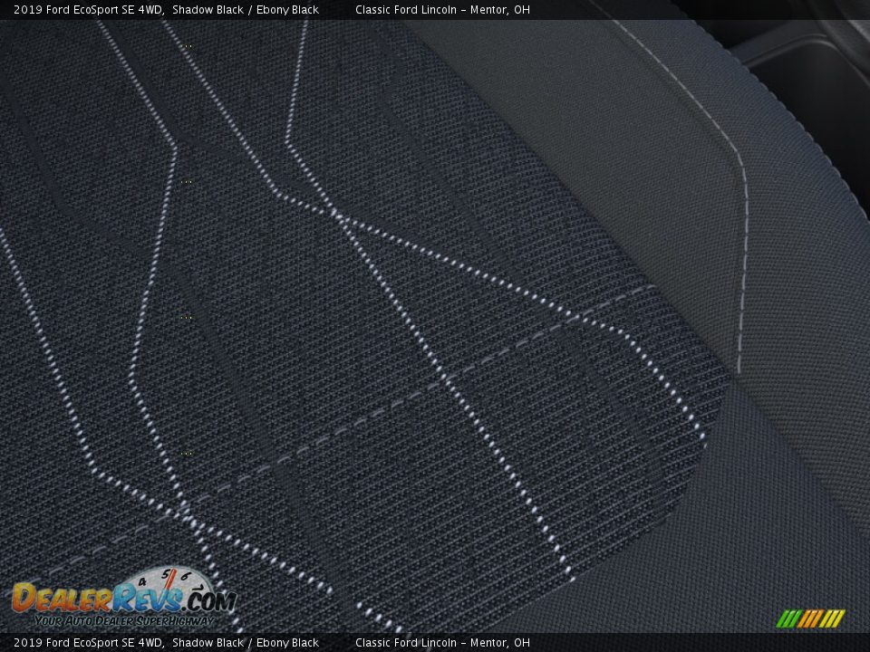 2019 Ford EcoSport SE 4WD Shadow Black / Ebony Black Photo #16