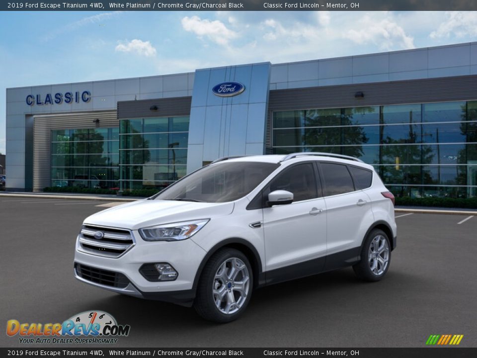 2019 Ford Escape Titanium 4WD White Platinum / Chromite Gray/Charcoal Black Photo #1