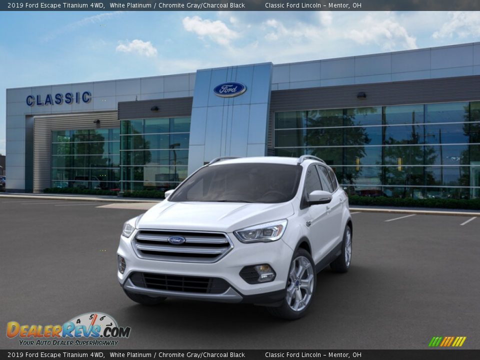 2019 Ford Escape Titanium 4WD White Platinum / Chromite Gray/Charcoal Black Photo #2