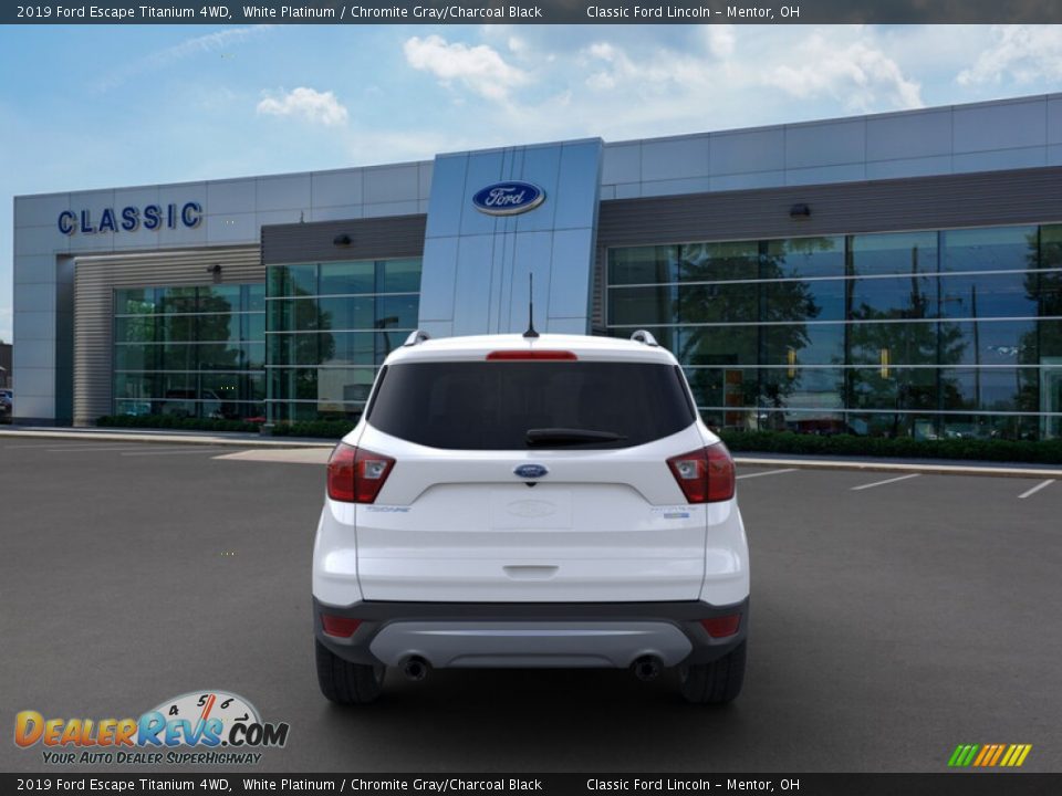 2019 Ford Escape Titanium 4WD White Platinum / Chromite Gray/Charcoal Black Photo #5