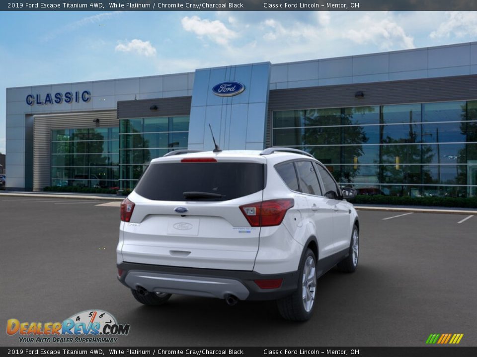 2019 Ford Escape Titanium 4WD White Platinum / Chromite Gray/Charcoal Black Photo #8