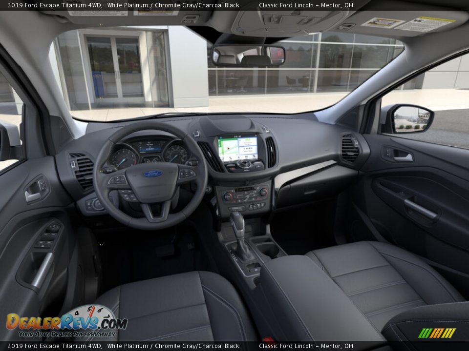 2019 Ford Escape Titanium 4WD White Platinum / Chromite Gray/Charcoal Black Photo #9