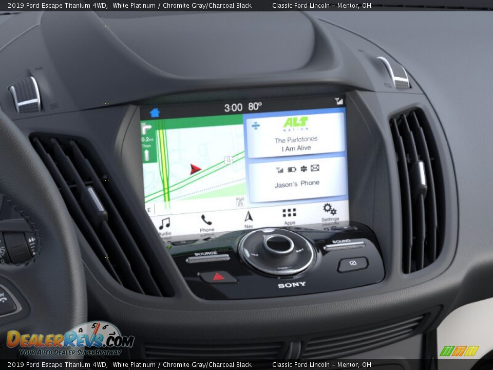 2019 Ford Escape Titanium 4WD White Platinum / Chromite Gray/Charcoal Black Photo #14