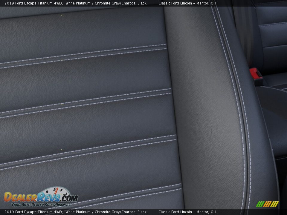 2019 Ford Escape Titanium 4WD White Platinum / Chromite Gray/Charcoal Black Photo #16