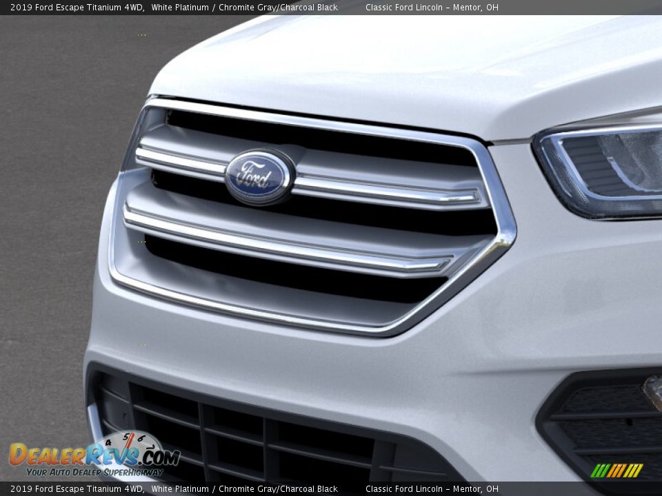 2019 Ford Escape Titanium 4WD White Platinum / Chromite Gray/Charcoal Black Photo #17