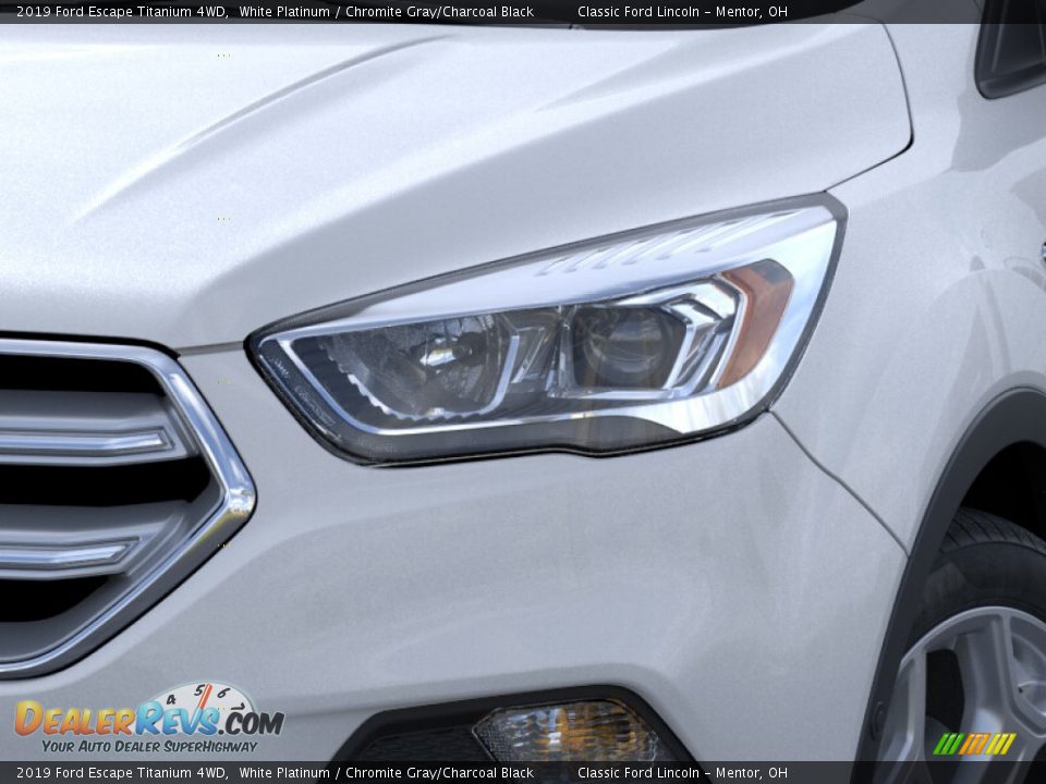 2019 Ford Escape Titanium 4WD White Platinum / Chromite Gray/Charcoal Black Photo #18