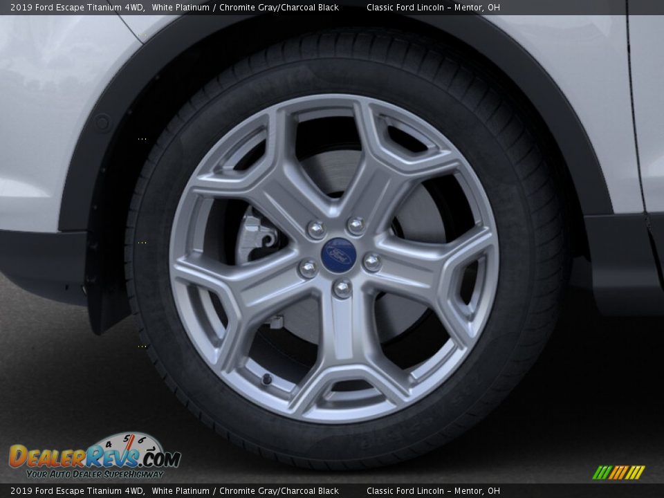 2019 Ford Escape Titanium 4WD White Platinum / Chromite Gray/Charcoal Black Photo #19
