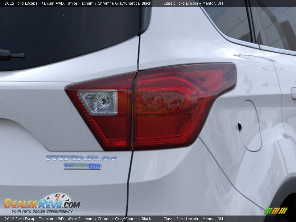 2019 Ford Escape Titanium 4WD White Platinum / Chromite Gray/Charcoal Black Photo #21