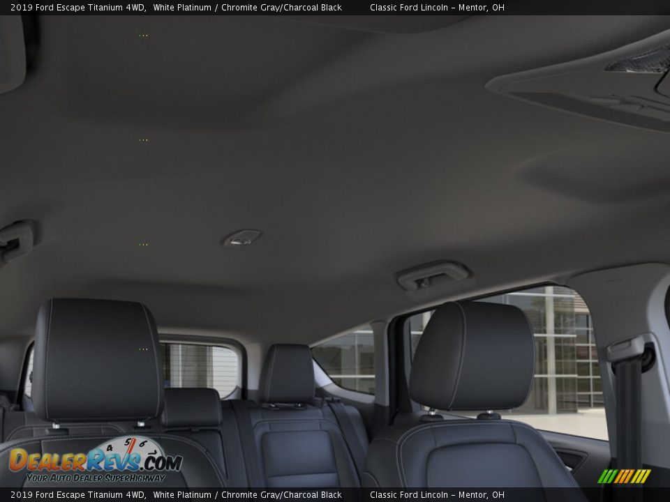 2019 Ford Escape Titanium 4WD White Platinum / Chromite Gray/Charcoal Black Photo #22