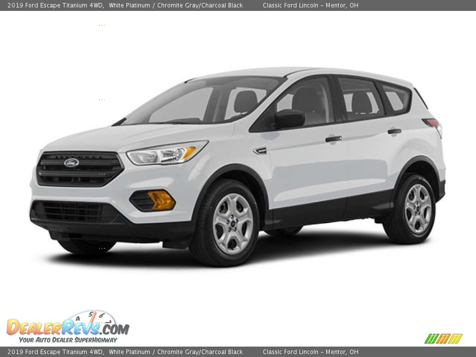 2019 Ford Escape Titanium 4WD White Platinum / Chromite Gray/Charcoal Black Photo #24