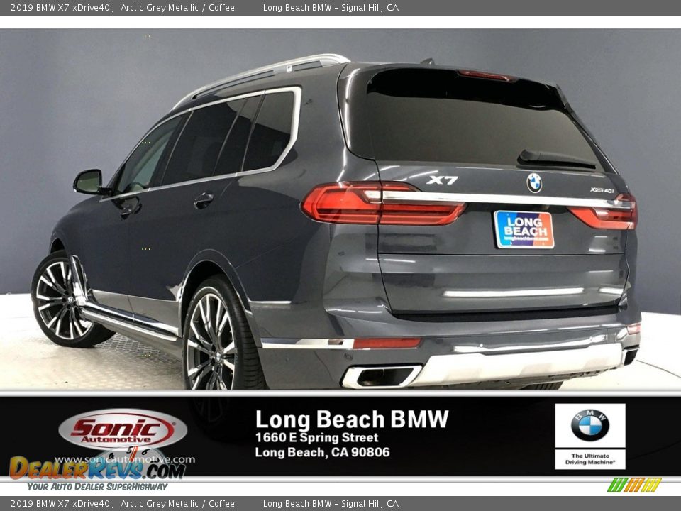 2019 BMW X7 xDrive40i Arctic Grey Metallic / Coffee Photo #2