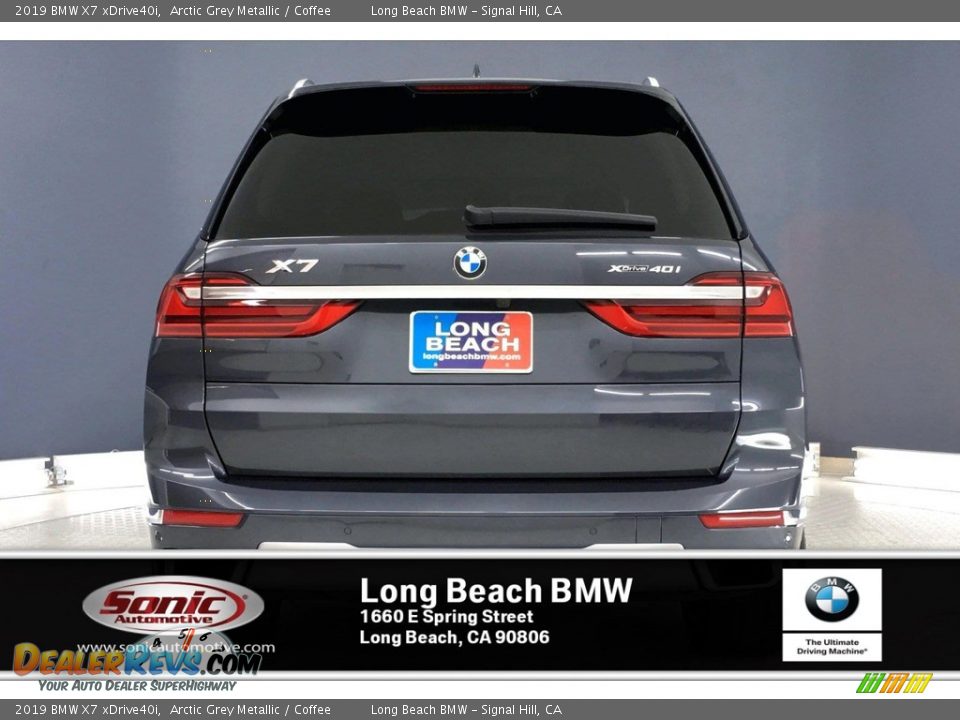 2019 BMW X7 xDrive40i Arctic Grey Metallic / Coffee Photo #3
