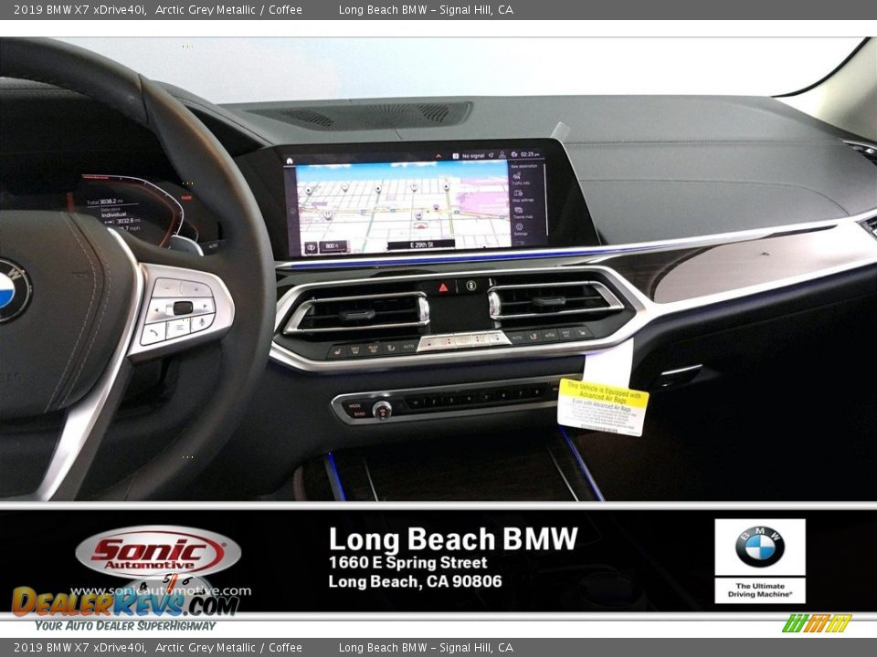 2019 BMW X7 xDrive40i Arctic Grey Metallic / Coffee Photo #5