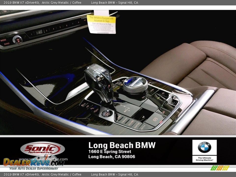 2019 BMW X7 xDrive40i Arctic Grey Metallic / Coffee Photo #6