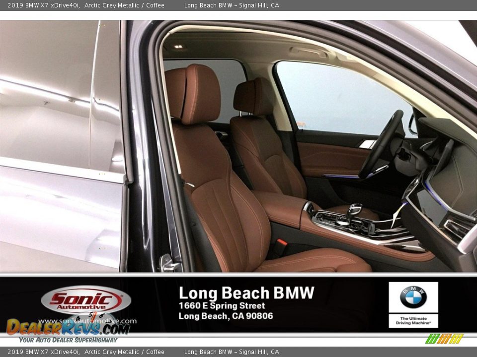 2019 BMW X7 xDrive40i Arctic Grey Metallic / Coffee Photo #7