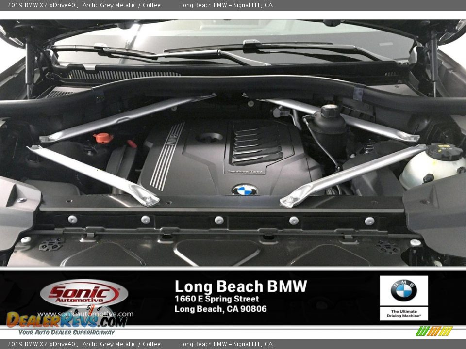 2019 BMW X7 xDrive40i Arctic Grey Metallic / Coffee Photo #8