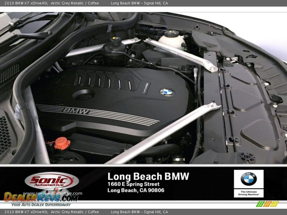 2019 BMW X7 xDrive40i Arctic Grey Metallic / Coffee Photo #10