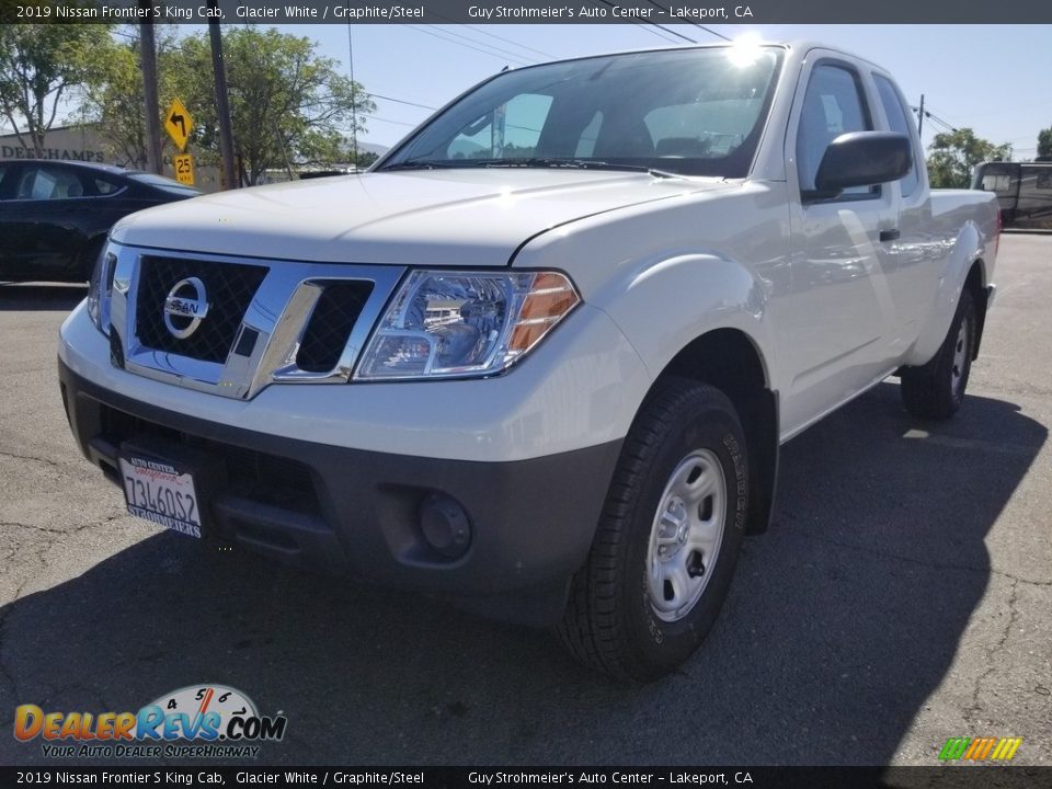 2019 Nissan Frontier S King Cab Glacier White / Graphite/Steel Photo #2