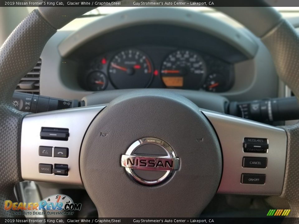 2019 Nissan Frontier S King Cab Glacier White / Graphite/Steel Photo #8