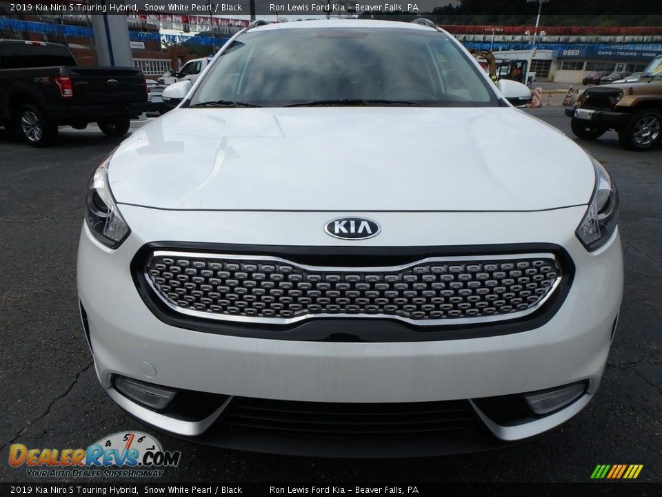 2019 Kia Niro S Touring Hybrid Snow White Pearl / Black Photo #8
