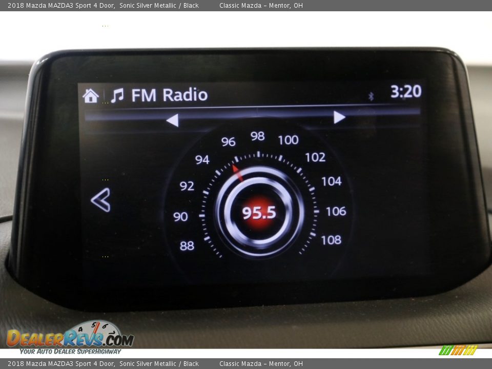 2018 Mazda MAZDA3 Sport 4 Door Sonic Silver Metallic / Black Photo #9