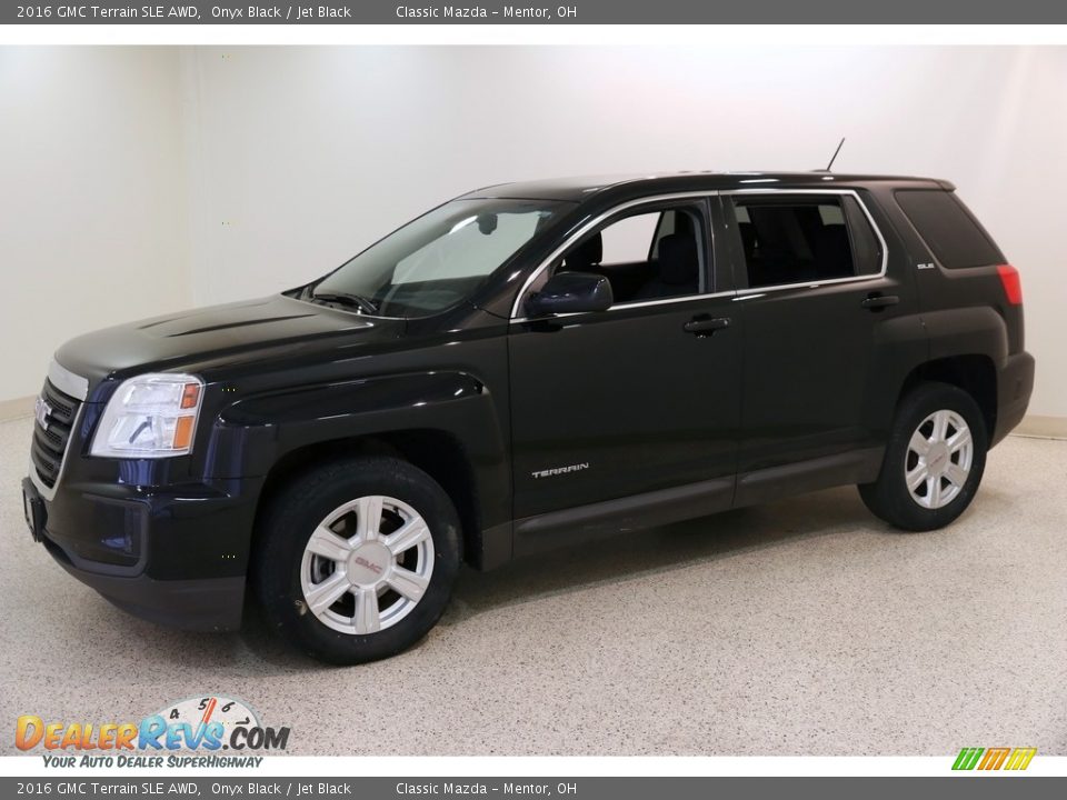 2016 GMC Terrain SLE AWD Onyx Black / Jet Black Photo #3
