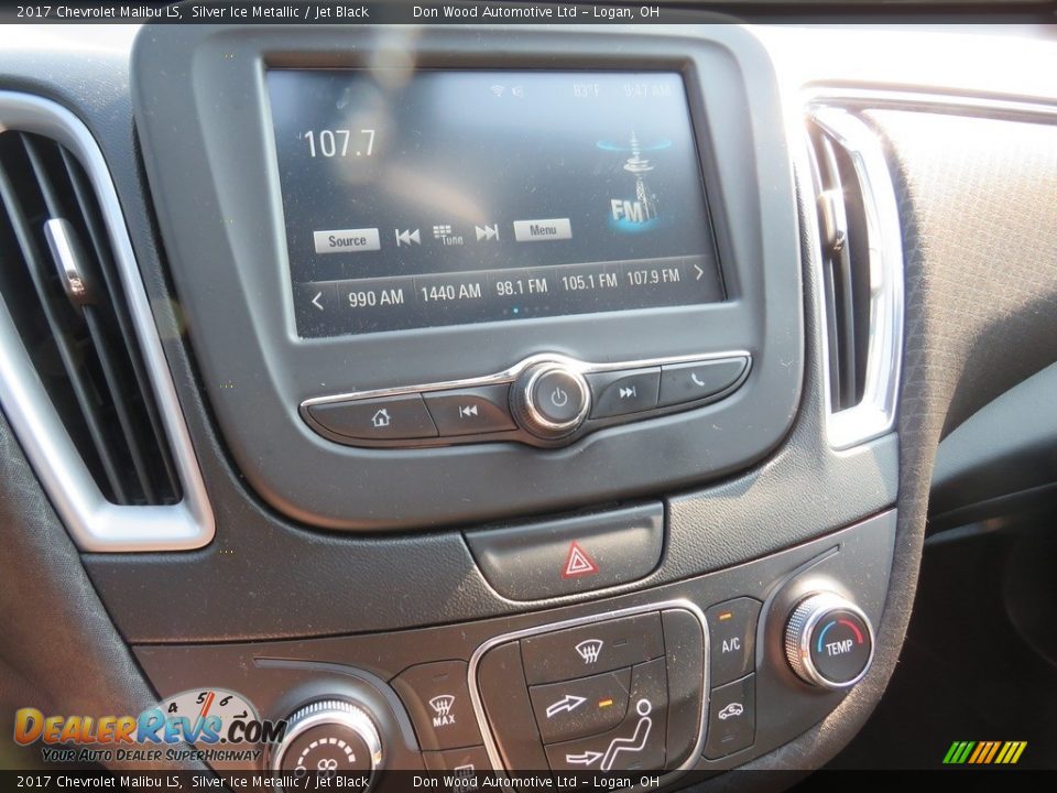2017 Chevrolet Malibu LS Silver Ice Metallic / Jet Black Photo #25