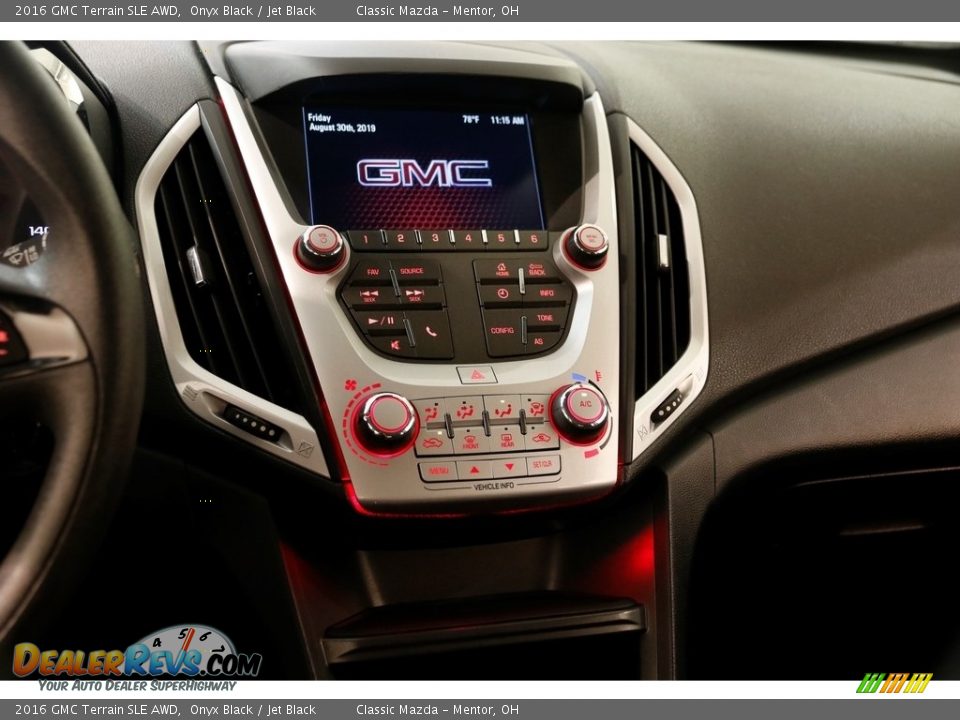 2016 GMC Terrain SLE AWD Onyx Black / Jet Black Photo #9