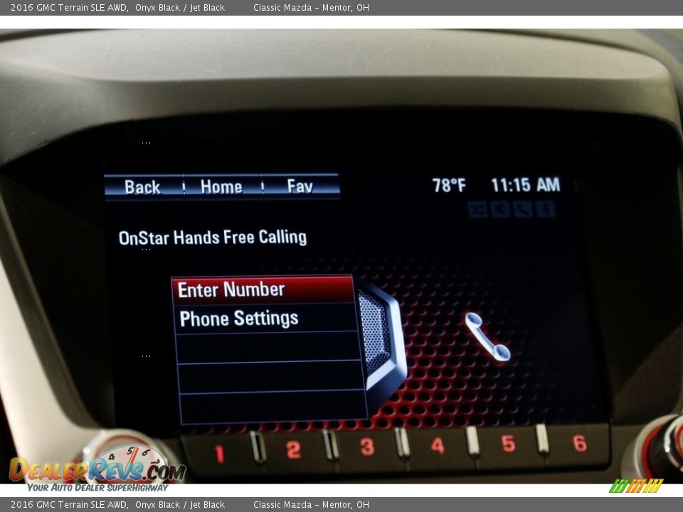 2016 GMC Terrain SLE AWD Onyx Black / Jet Black Photo #11