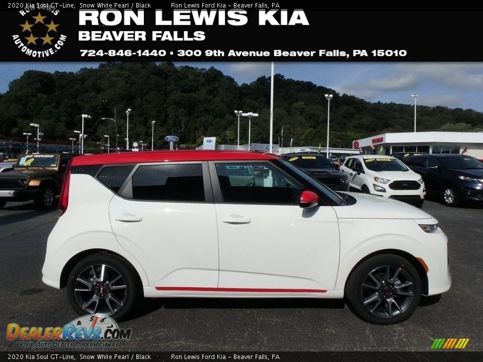 2020 Kia Soul GT-Line Snow White Pearl / Black Photo #1