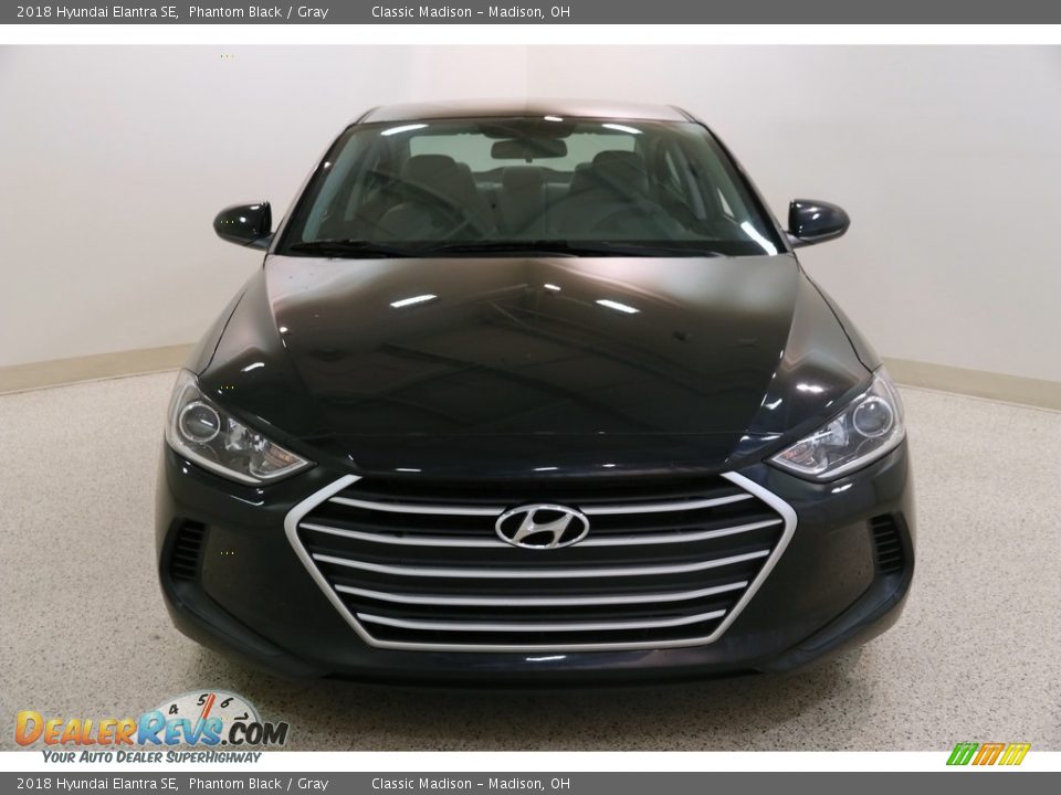 2018 Hyundai Elantra SE Phantom Black / Gray Photo #2