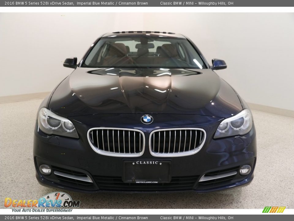 2016 BMW 5 Series 528i xDrive Sedan Imperial Blue Metallic / Cinnamon Brown Photo #2