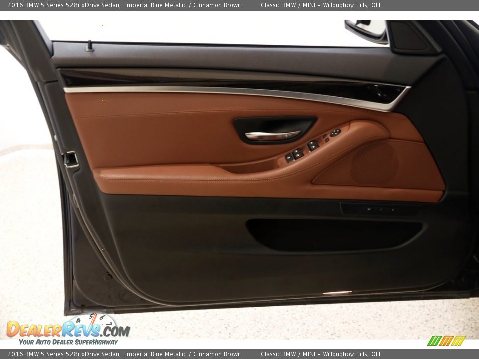 2016 BMW 5 Series 528i xDrive Sedan Imperial Blue Metallic / Cinnamon Brown Photo #4