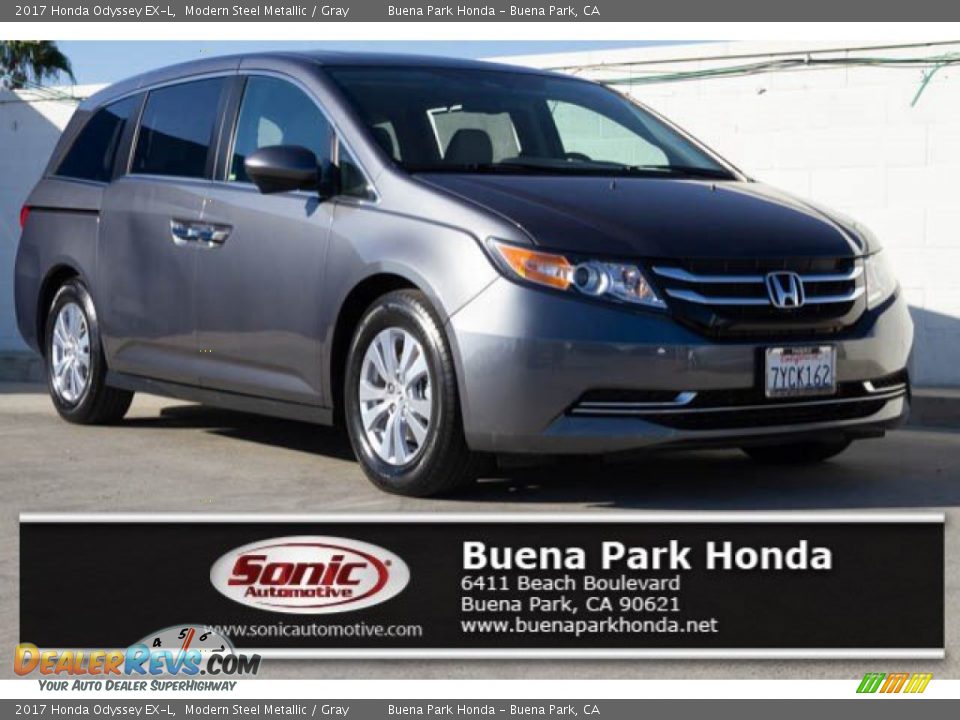 2017 Honda Odyssey EX-L Modern Steel Metallic / Gray Photo #1