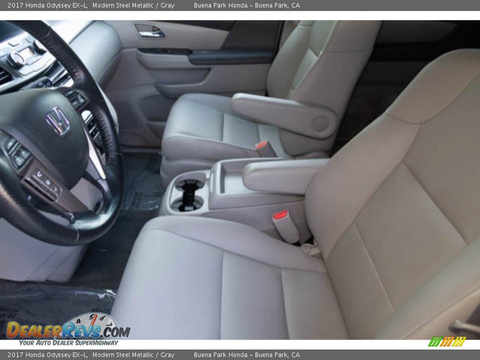 2017 Honda Odyssey EX-L Modern Steel Metallic / Gray Photo #3