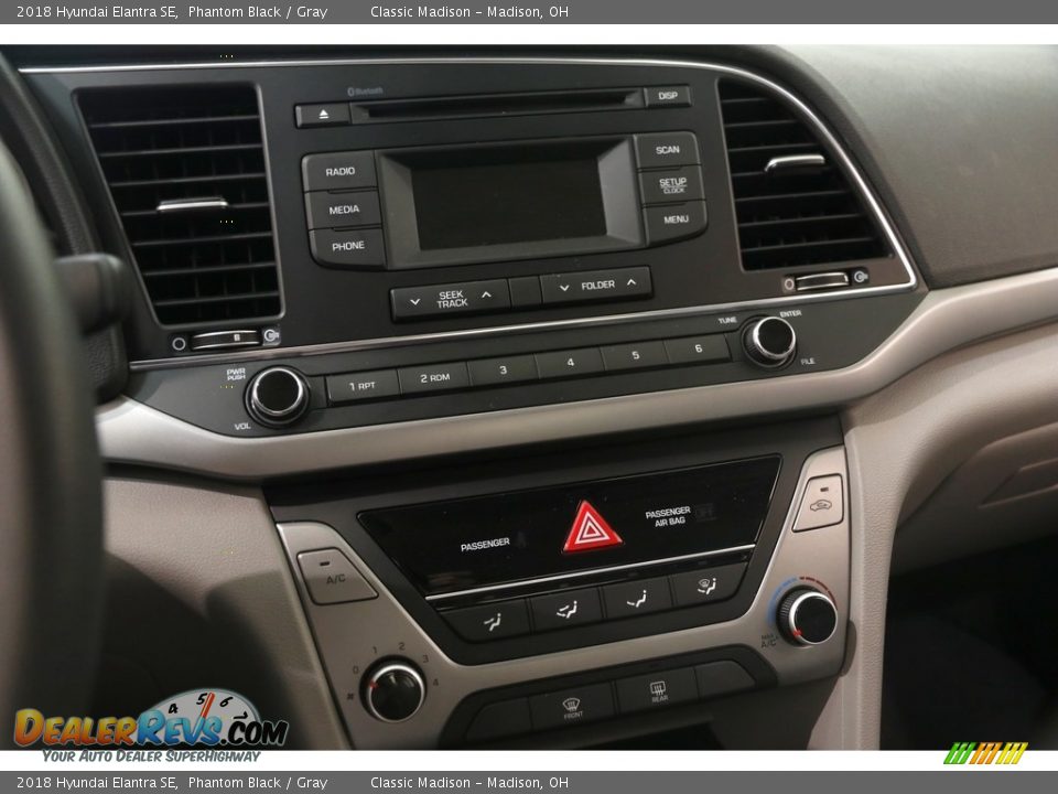2018 Hyundai Elantra SE Phantom Black / Gray Photo #9